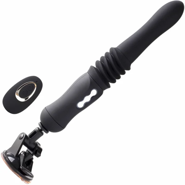 Maia Max Silicone Vibrating, Thrusting Dildo with Suction Cup & Remote Control