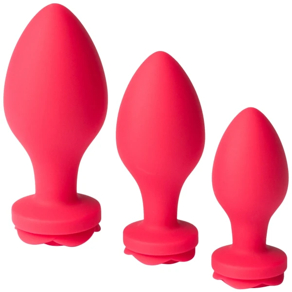 Secret Kisses Rosegasm Butt Bouquet Silicone Plugs Training Set