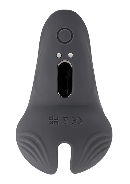 Gender X Undercarriage Rechargeable Silicone Waterproof Vibrating Cock Ring - Gray