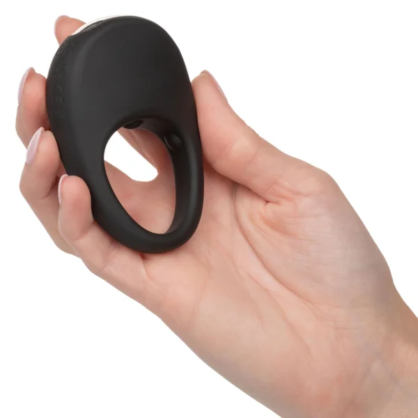 Silicone Rechargeable Pleasure Ring - Black