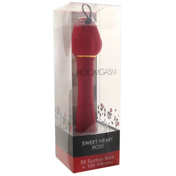 Bloomgasm Sweet Heart Suction Rose and Vibrator
