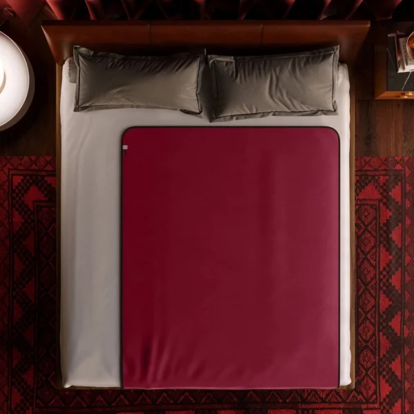Liberator Fascinator Throw Moisture-Proof Sensual Blanket - Velvish Merlot 72" x 54"