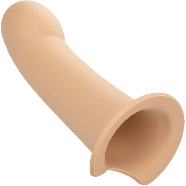 Performance Maxx Silicone 6.25" Hollow Penis Extension With Harness By CalExotics - Vanilla