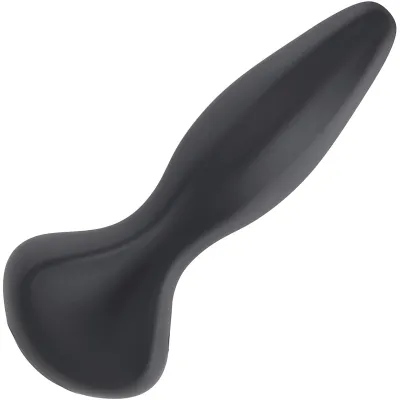 Gender X Hip To Be Square Rechargeable Waterproof Silicone Vibrating Anal Plug Black
