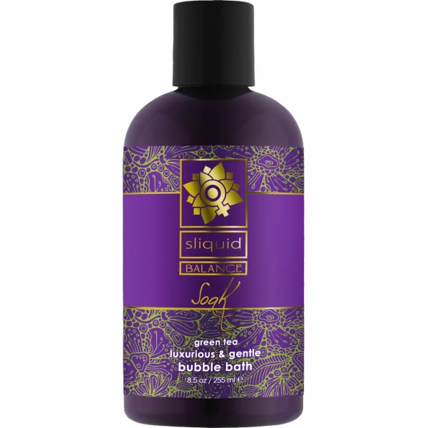Sliquid Soak Luxurious Gentle Bubble Bath Green Tea 8.5 fl oz