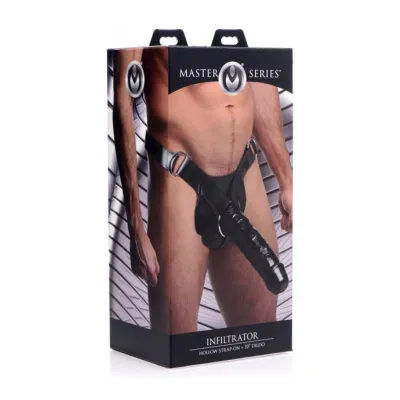 Infiltrator Hollow Strap on With 10 Inch Dildo 10 Inch