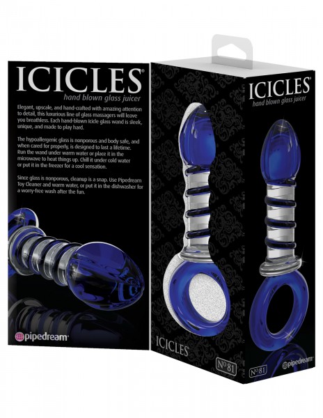 3.9'' Twisted Glass Butt Plug