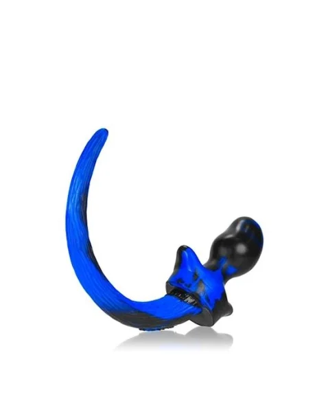 Puppy Tail Buttplug - Pug - 3.25 Inch - Blue - Small