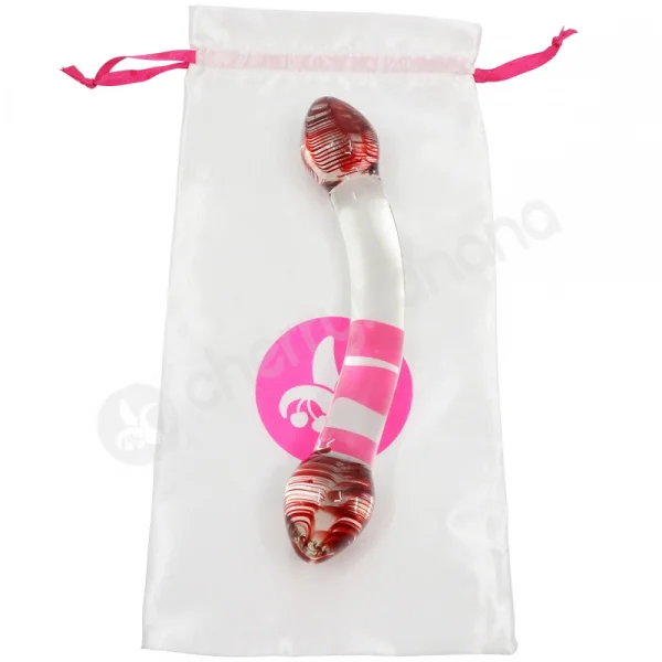 Daily Deal - 34% Off Crystal Pleasures Glass Red Head Lover Double Dildo