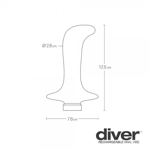 VeDO Diver 10-Mode Rechargeable Silicone Prostate Vibrator