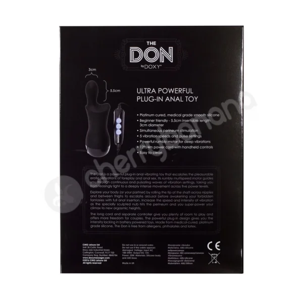 Doxy Don Ultra Powerful Plug-In Anal Toy
