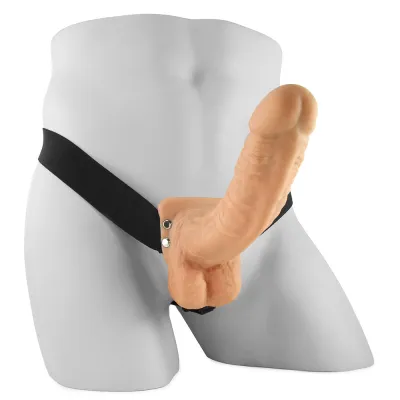 Fetish Fantasy 9 Inch Hollow Strap On with Balls