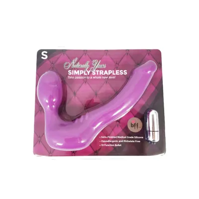 BBF Naturally Yours Simply Strapless Strap On Vibrator