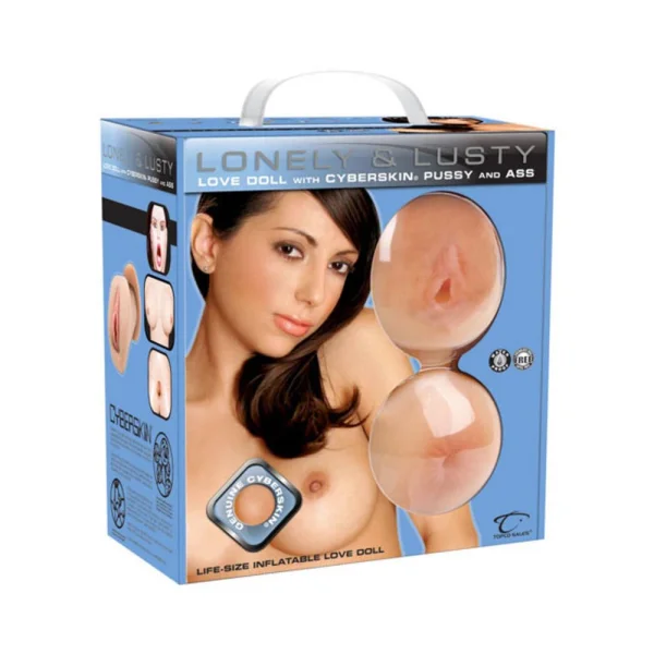 Lonely Lusty Inflatable Love Doll With Cyberskin Pussy And Ass