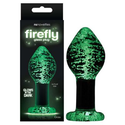 Glowing 3 9 Glass Butt Plug
