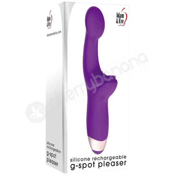 Adam & Eve Silicone Rechargeable Purple G-spot Pleaser Vibrator