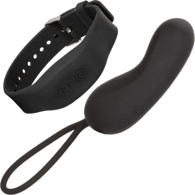 Wristband Remote Curve Silicone Vibrating Multi Function Bullet by CalExotics