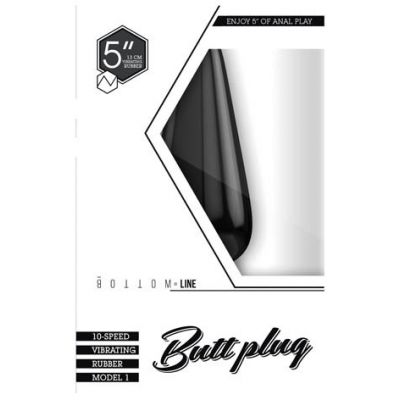 Bottom Line 5 Vibrating Butt Plug Rubber