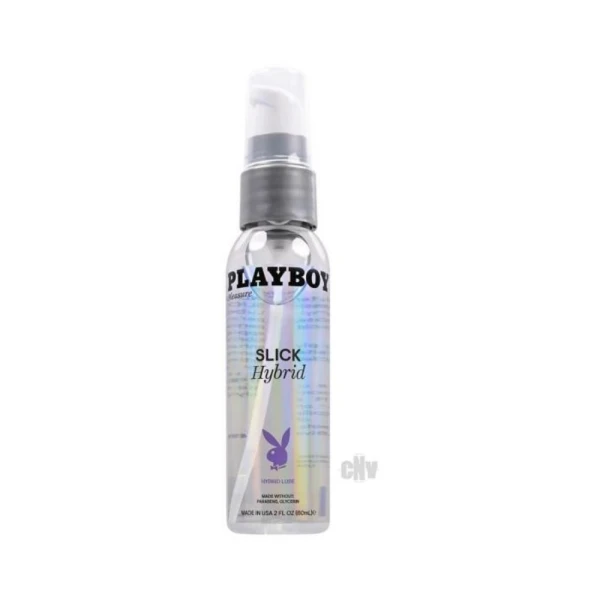 Lubricants: Playboy Slick Hybrid Lubricant 2 Oz.