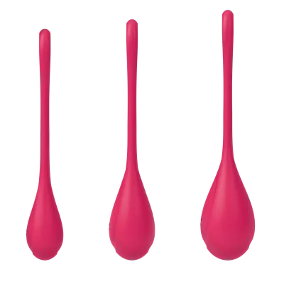Satisfyer Yoni Power Balls 1 Red 3 Pc Set
