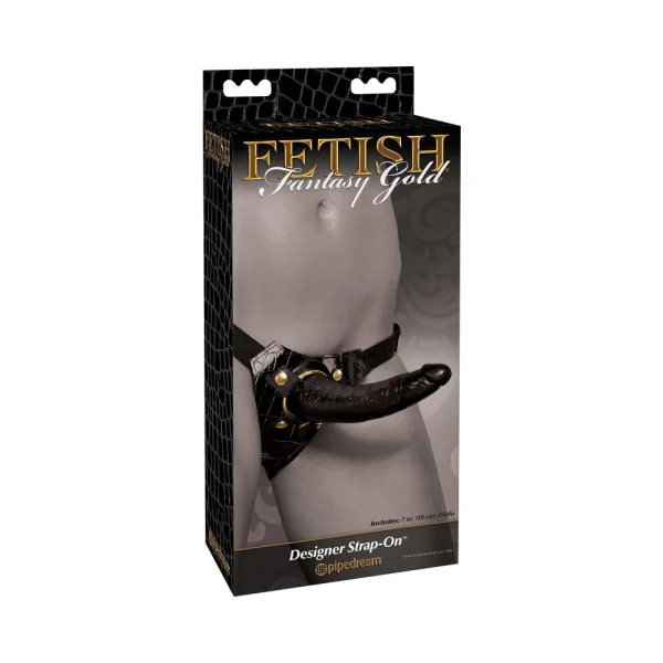 Fetish Fantasy Gold Designer Strap-On Black