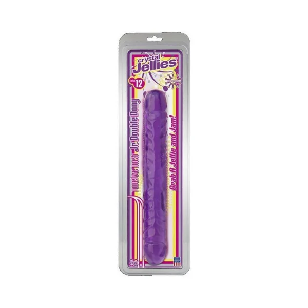 Jellies Jr 12" Double Dong - Purple — image 4 of 8