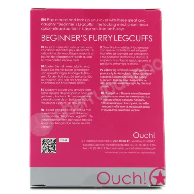 Ouch Pink Beginner s Furry Legcuffs