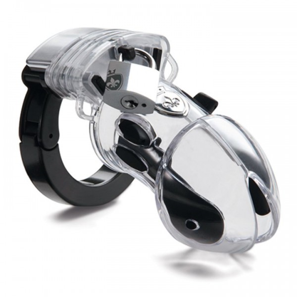 Mystim Pubic Enemy No 2 E-Stim Cock Cage with Urethral Sound — image 5 of 6