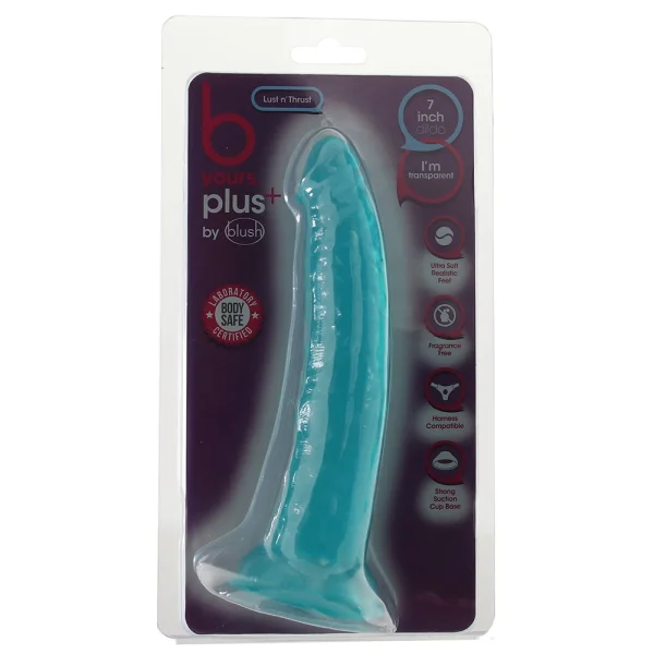 B Yours Plus Hard n’ Happy 7 Inch Jelly Dildo