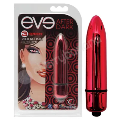 Eve After Dark Red 3 Speed Vibrating Bullet