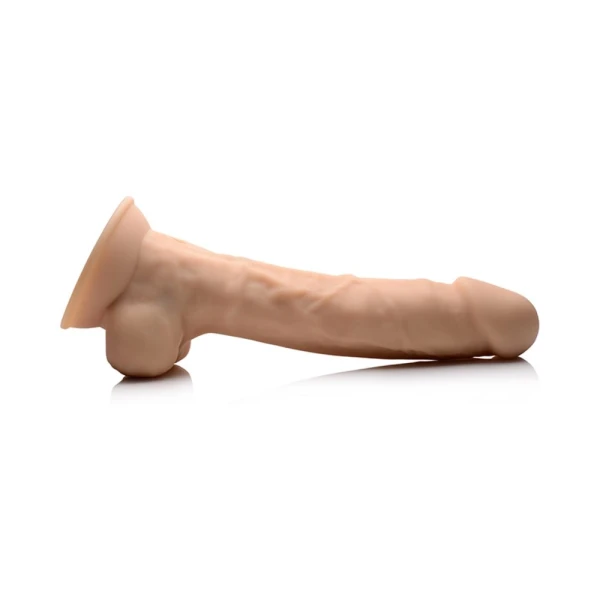Fleshstixxx Vibrating Rechargeable Dong 8 In. Light — image 5 of 13