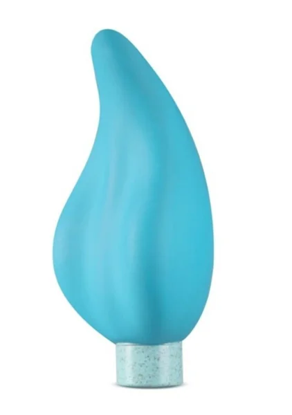 Gaia Eco Caress Rechargeable Waterproof Plant Based Clitoral Vibrator By Blush - Aqua