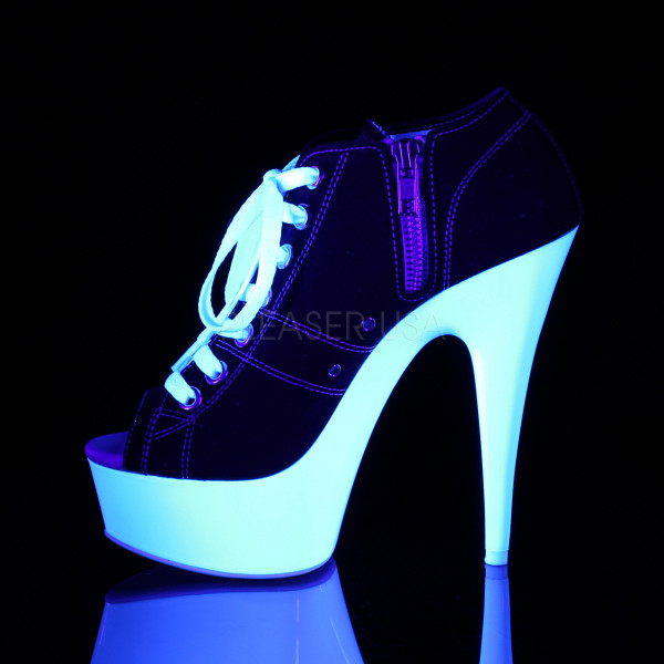 6 inches Heel,1 3/4 inches PF Open Toe Sneaker, Side Zip — image 15 of 20