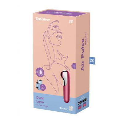 Dual Love Air Pulse Vibrator Red Best Clit Stimulator