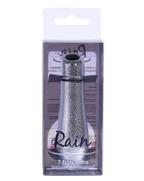 Rain Textured Bullet - Silver - 3 Inch