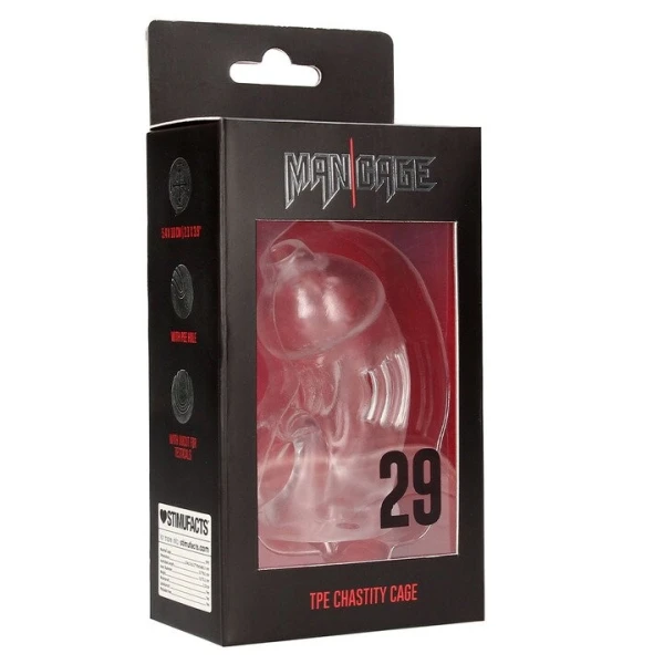 ManCage Model 29 Ultra Soft TPE Chastity Cage