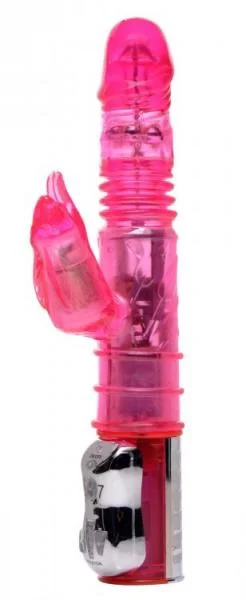Orgasmic Jumping  7 Function Thrusting Rabbit - Pink