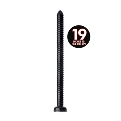 Ribbed Hose 19 In Long Black