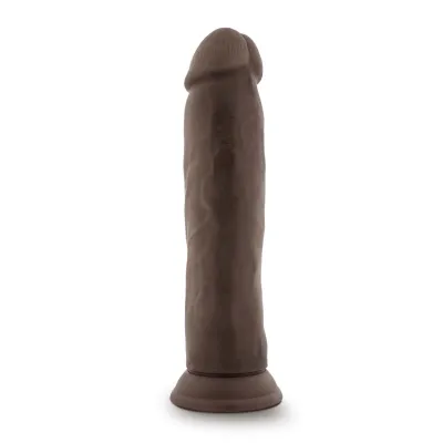 Dr Skin Plus 9 Inch Posable Thick Dildo Chocolate