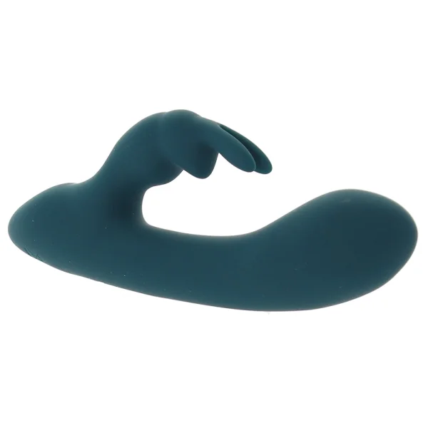Playboy Pleasure Lil Rabbit Waterproof Rechargeable Silicone Dual Stimulation Vibrator - Teal
