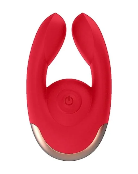 Dual Motor Clitoral Stimulator - Fancy - Red