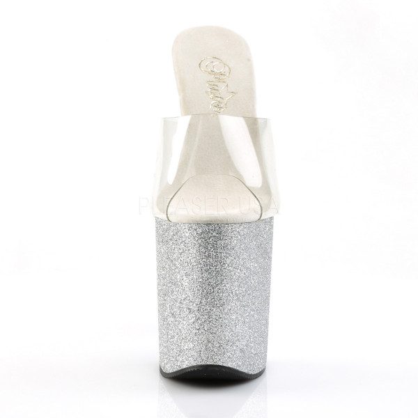FLAMINGO-801SDG - 8" Heel, 4" PF Slide Featuring Glitter Covered Bottom — image 2 of 8