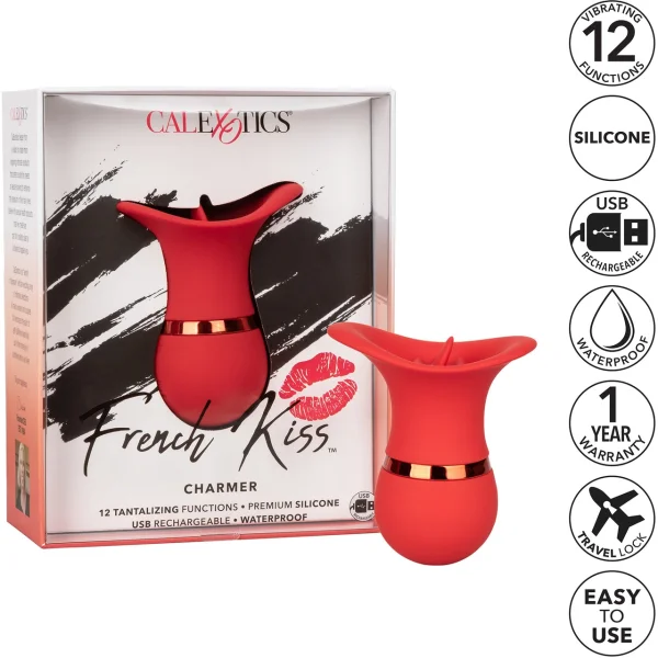 French Kiss Charmer Vibrating Silicone Clitoral Stimulator by CalExotics