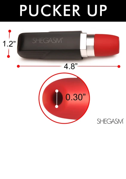Shegasm Pocket Pucker Lipstick Clit Stimulator — image 8 of 20