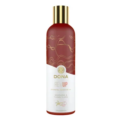 Dona Essential Massage Oil Rev Up Mandarin and Ylang Ylang