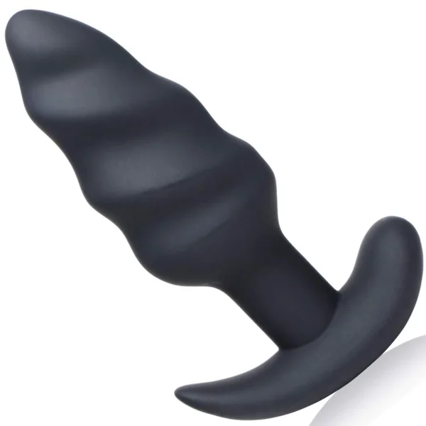 Bang! Vibrating Swirl Butt Plug With Wireless Remote
