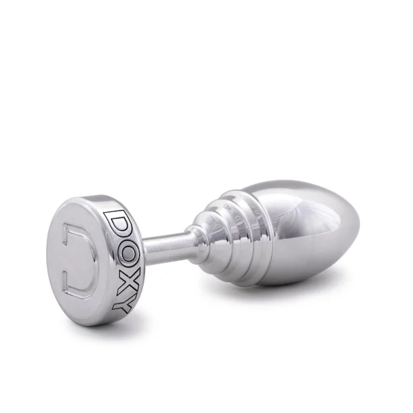 Ribbed Metal Butt Plug