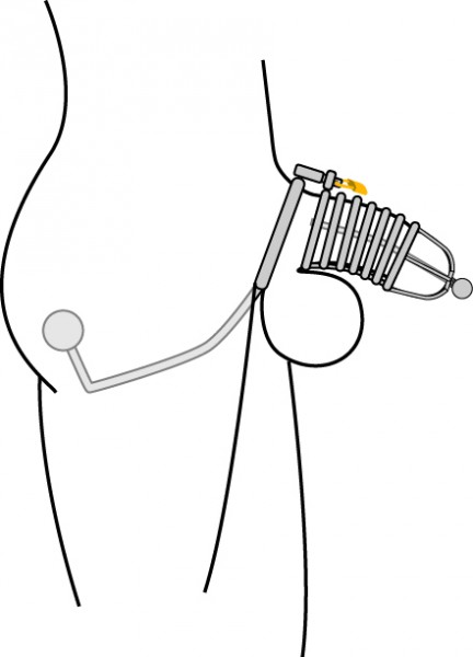 Condemned Chastity Cage + Sound