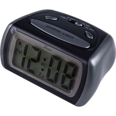 LCD Alarm Clock Black