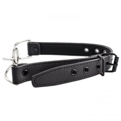 Bondara Matte PU Black and Metal Spider Mouth Gag
